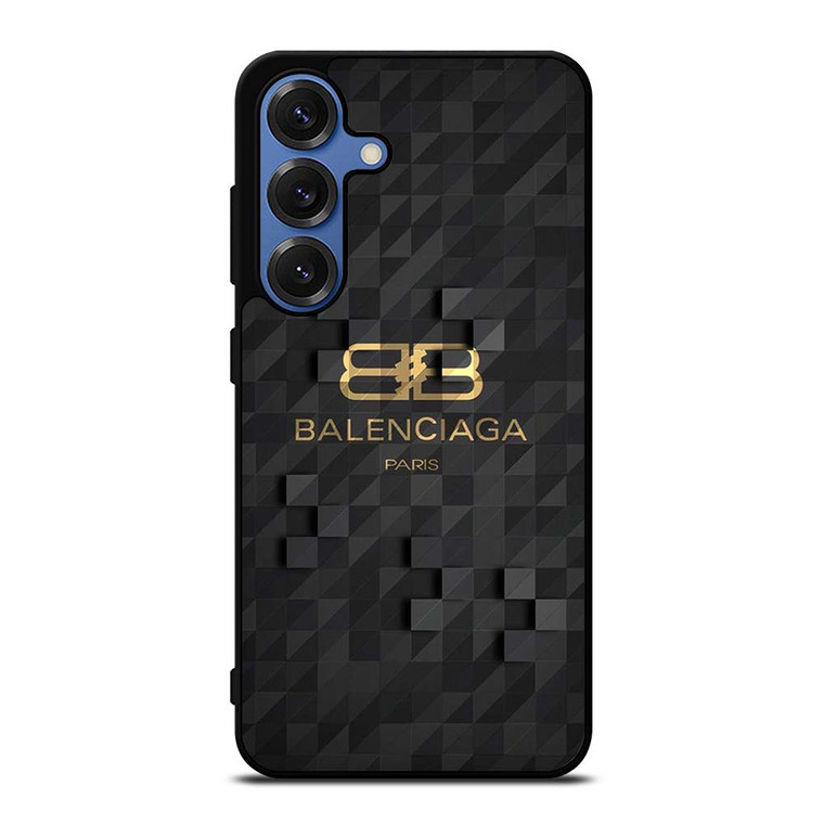 BALENCIAGA PARIS LOGO BLACK GOLD Samsung Galaxy S25 Case Cover BALENCIAGA PARIS LOGO BLACK GOLD Samsung Galaxy S25 Case Cover