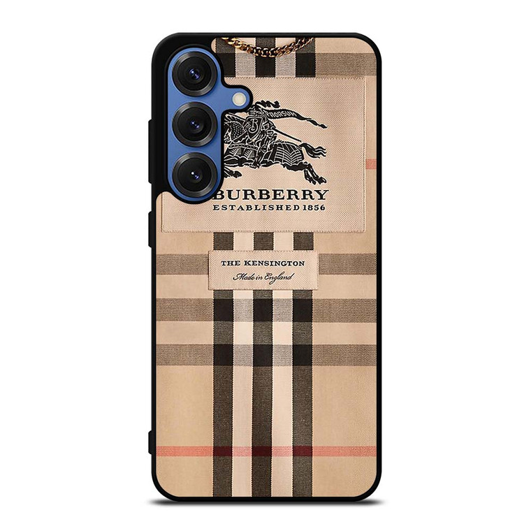 BURBERRY TAG LOGO Samsung Galaxy S25 Case Cover