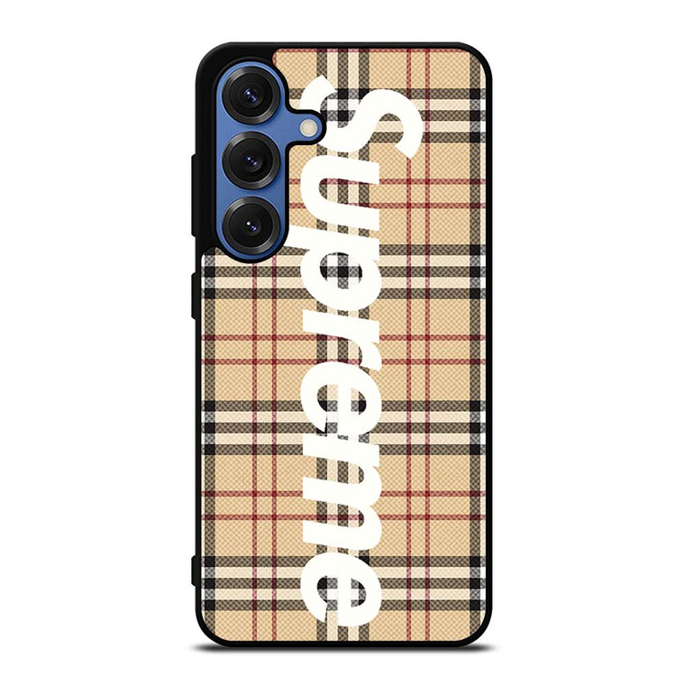 BURBERRY X SUPREME 2 Samsung Galaxy S25 Case Cover