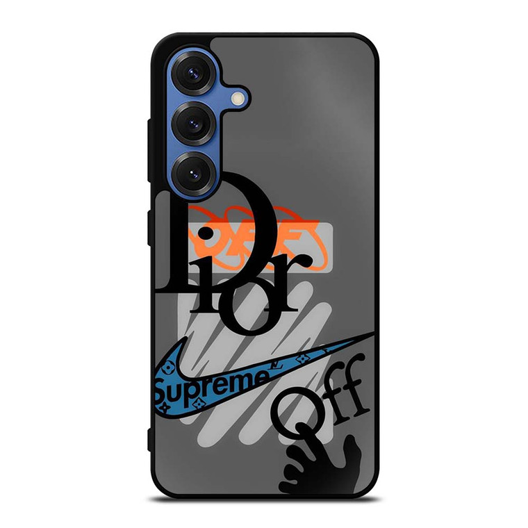 DIOR SUPREME OFF WHITE NIKE LOGO Samsung Galaxy S25 Case Cover