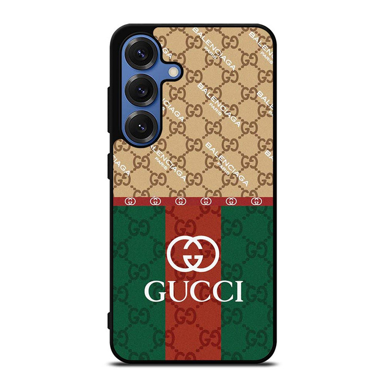GUCCI BALENCIAGA PARIS PATTERN Samsung Galaxy S25 Case Cover GUCCI BALENCIAGA PARIS PATTERN Samsung Galaxy S25 Case Cover
