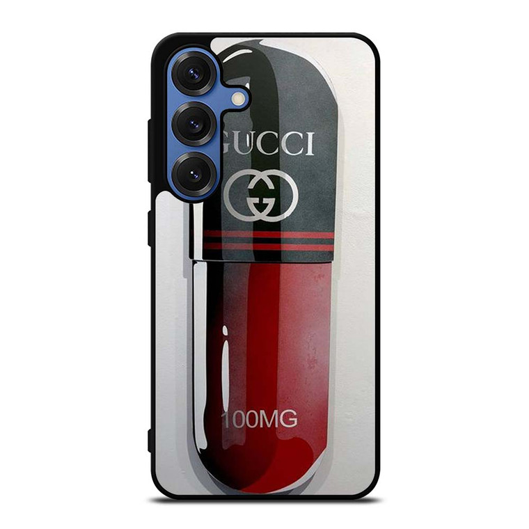 GUCCI LOGO 100 MG DRUGS ICON Samsung Galaxy S25 Case Cover GUCCI LOGO 100 MG DRUGS ICON Samsung Galaxy S25 Case Cover
