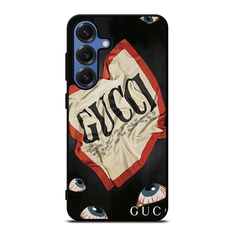 GUCCI LOGO EYES ART Samsung Galaxy S25 Case Cover GUCCI LOGO EYES ART Samsung Galaxy S25 Case Cover