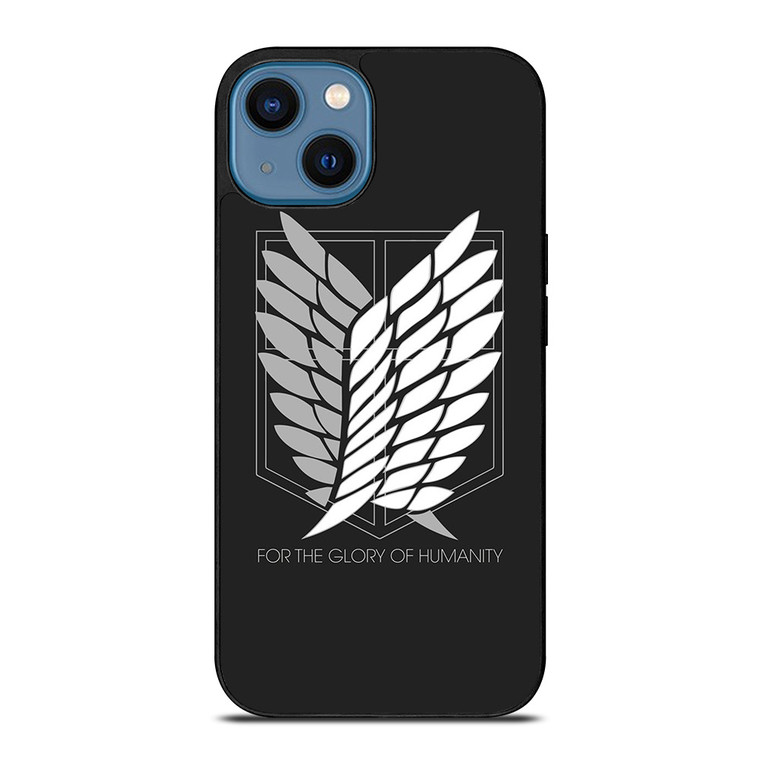 WINGS OF FREEDOM ATTACK ON TITANS HUMANITY SYMBOL  iPhone 14 Case Cover