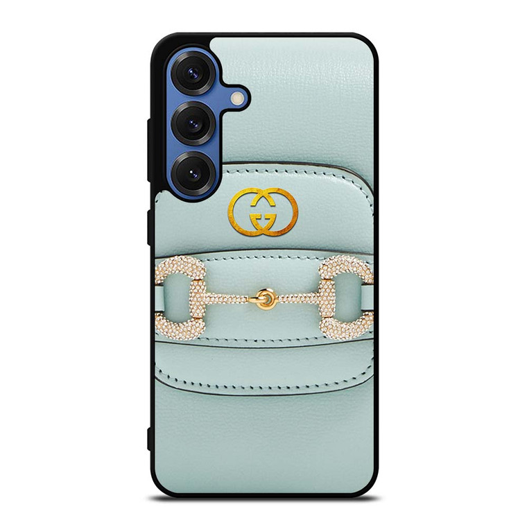 GUCCI LOGO LIGHT BLUE Samsung Galaxy S25 Case Cover GUCCI LOGO LIGHT BLUE Samsung Galaxy S25 Case Cover