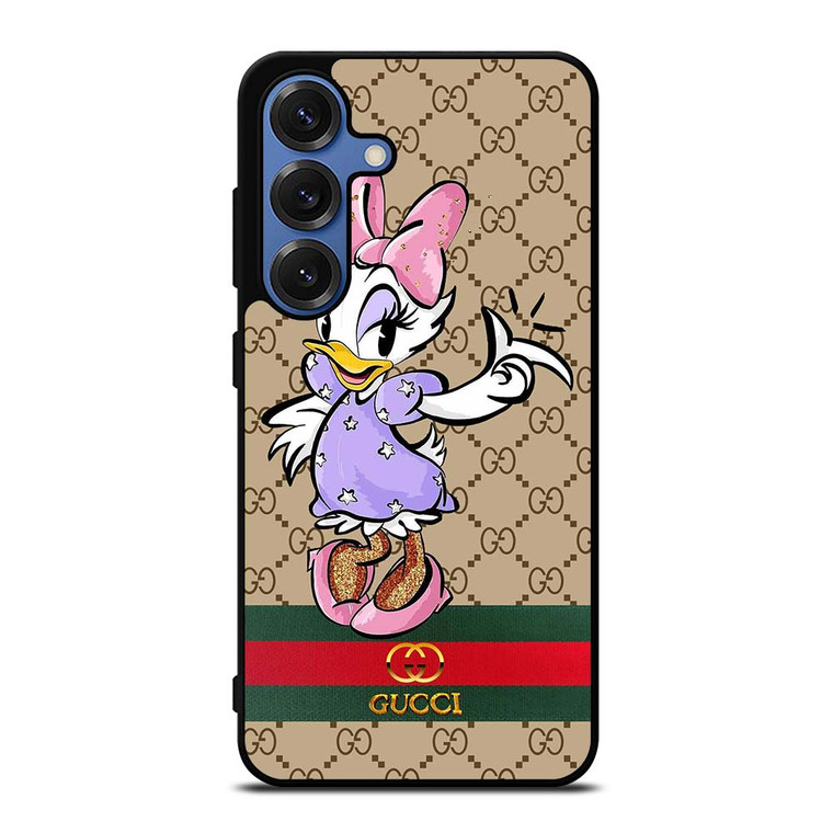 GUCCI LOGO PATTERN DAISY DUCK DISNEY Samsung Galaxy S25 Case Cover GUCCI LOGO PATTERN DAISY DUCK DISNEY Samsung Galaxy S25 Case Cover
