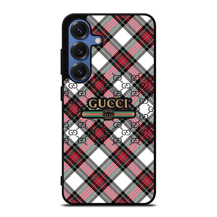 GUCCI LOGO PATTERN ICON Samsung Galaxy S25 Case Cover
