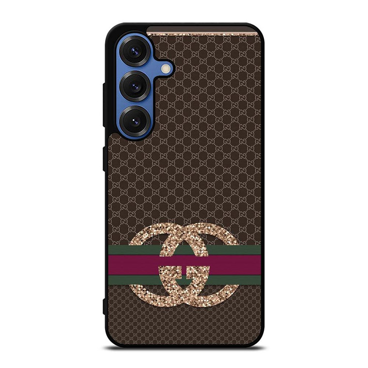 GUCCI LOGO PATTERN SPARKLE EMBLEM Samsung Galaxy S25 Case Cover GUCCI LOGO PATTERN SPARKLE EMBLEM Samsung Galaxy S25 Case Cover