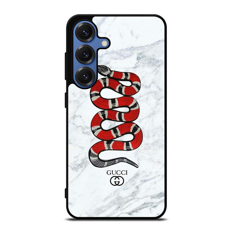 GUCCI LOGO SNAKE ON MARBLE ICON Samsung Galaxy S25 Case Cover