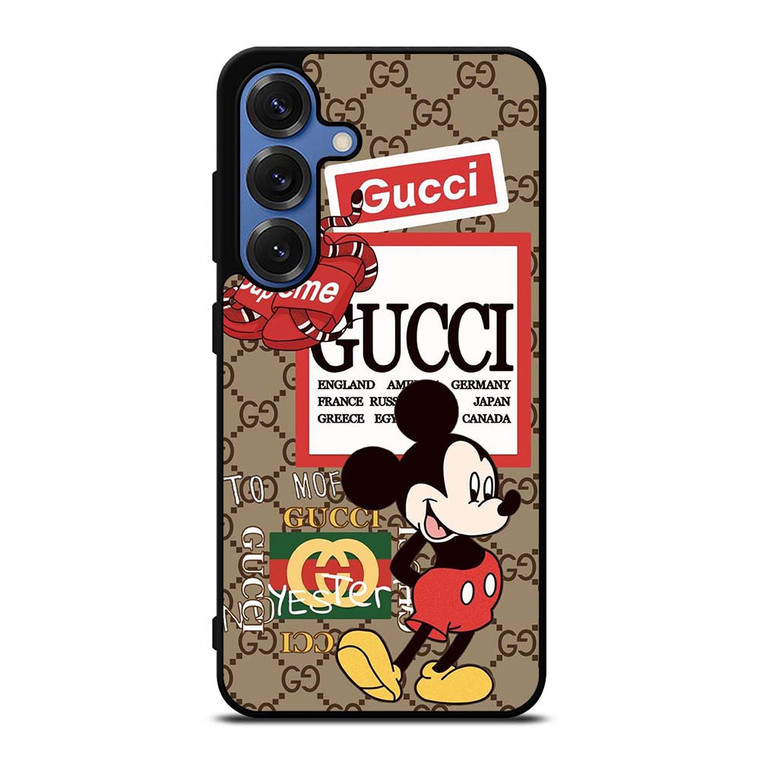GUCCI X SUPREME X DISNEY MICKEY MOUSE ICON Samsung Galaxy S25 Case Cover GUCCI X SUPREME X DISNEY MICKEY MOUSE ICON Samsung Galaxy S25 Case Cover