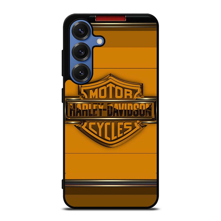 HARLEY DAVIDSON MOTORCYCLES LOGO YELLOW Samsung Galaxy S25 Case Cover HARLEY DAVIDSON MOTORCYCLES LOGO YELLOW Samsung Galaxy S25 Case Cover
