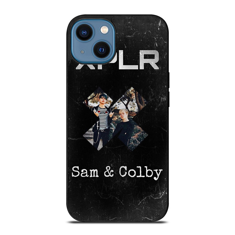 XPLR SAM AND COLBY LOGO  iPhone 14 Case Cover
