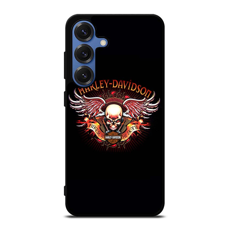 HARLEY DAVIDSON WING SKULL LOGO Samsung Galaxy S25 Case Cover