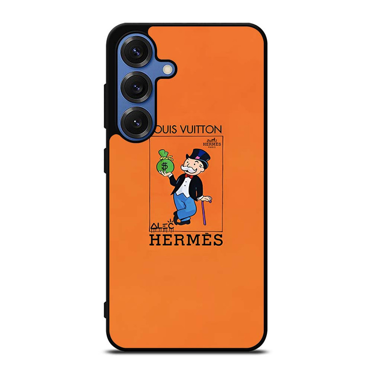 HERMES LOUIS VUITTON LV LOGO MONOPOLI ICON Samsung Galaxy S25 Case Cover HERMES LOUIS VUITTON LV LOGO MONOPOLI ICON Samsung Galaxy S25 Case Cover