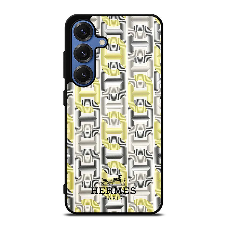 HERMES PARIS LOGO PATTERN Samsung Galaxy S25 Case Cover HERMES PARIS LOGO PATTERN Samsung Galaxy S25 Case Cover