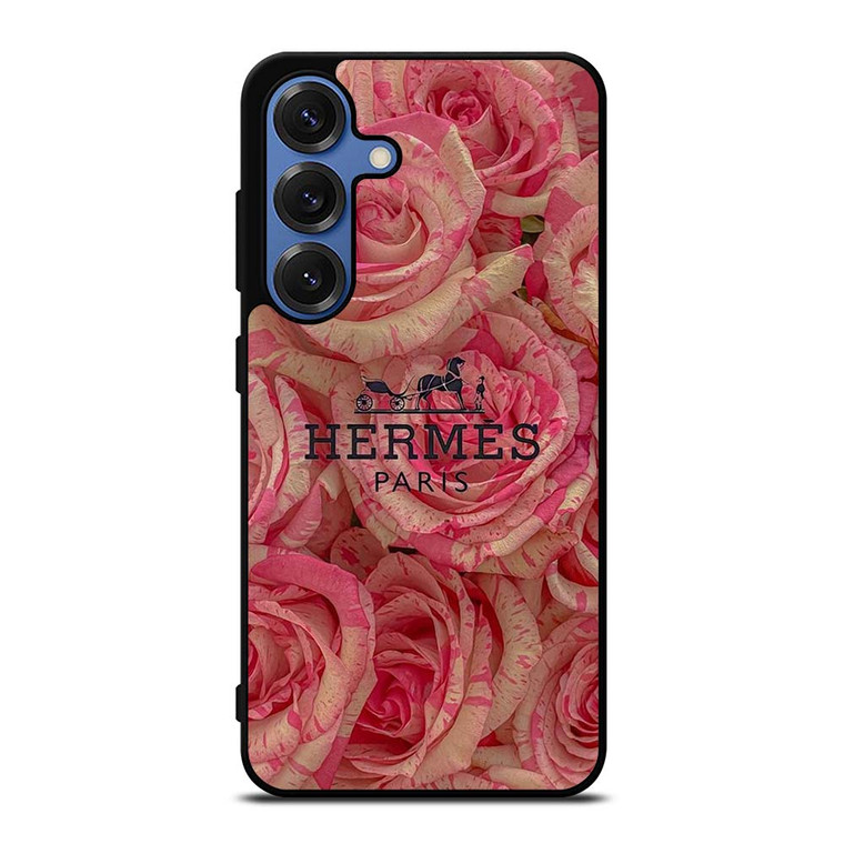 HERMES PARIS LOGO RED ROSE Samsung Galaxy S25 Case Cover HERMES PARIS LOGO RED ROSE Samsung Galaxy S25 Case Cover