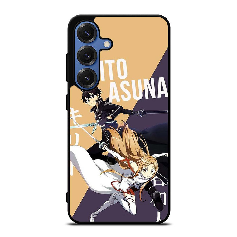 KIRITO AND ASUNA SWORD ART ONLINE Samsung Galaxy S25 Case Cover