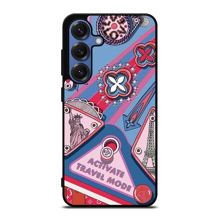 LOUIS VUITTON LOGO LV TRAVEL MODE Samsung Galaxy S25 Case Cover