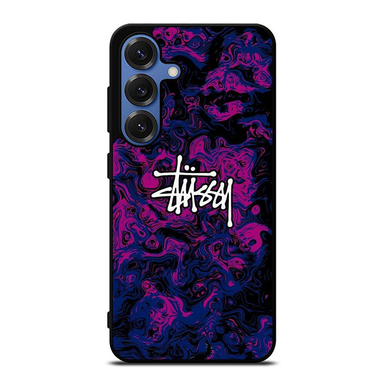 STUSSY PURPLE LOGO Samsung Galaxy S25 Case Cover