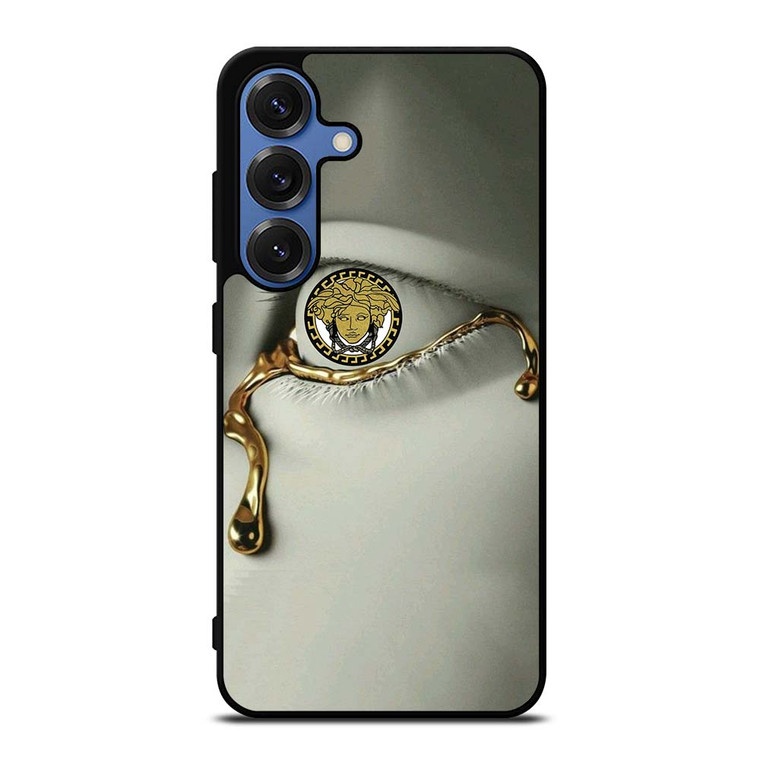 VERSACE LOGO GOLDEN TEAR Samsung Galaxy S25 Case Cover