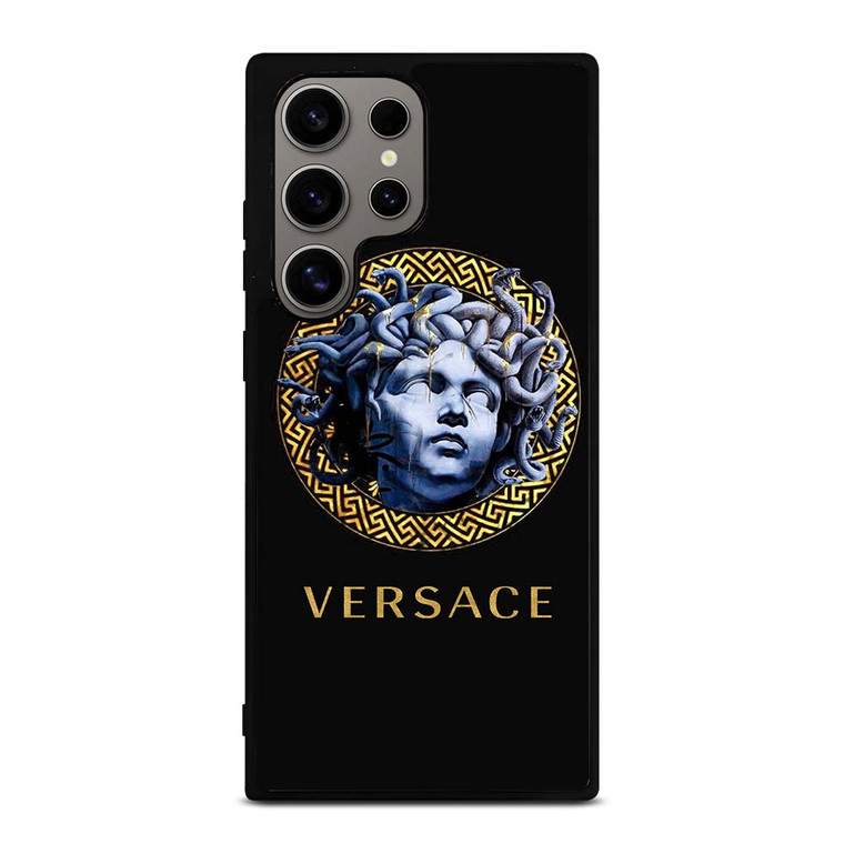 BLUE VERSACE MEDUSA LOGO Samsung Galaxy S24 Ultra Case Cover