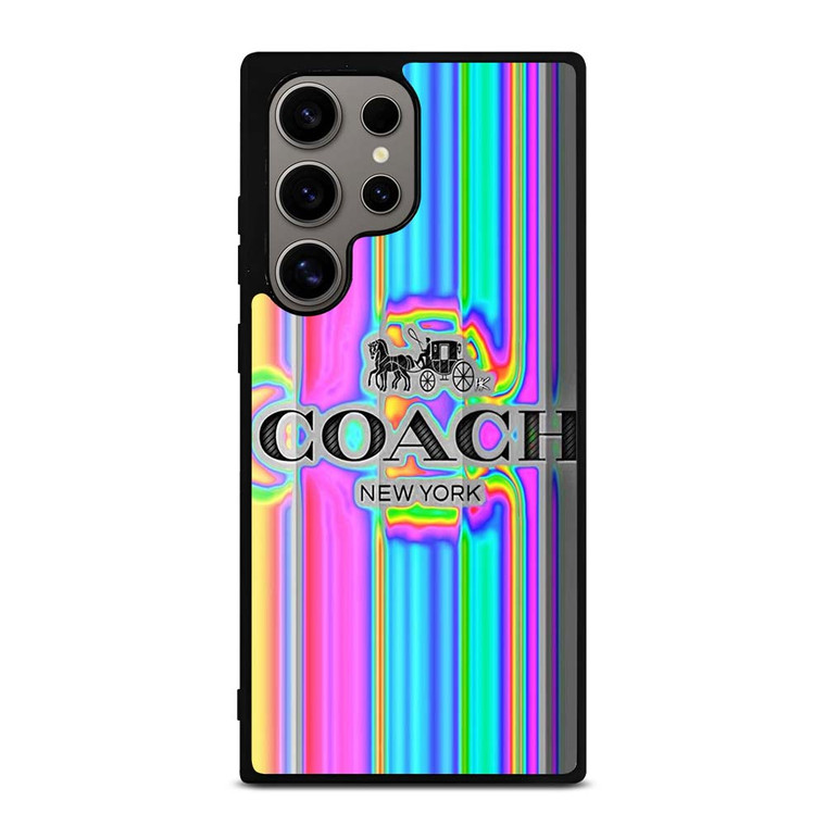 COACH NEW YORK LOGO COLORFUL Samsung Galaxy S24 Ultra Case Cover