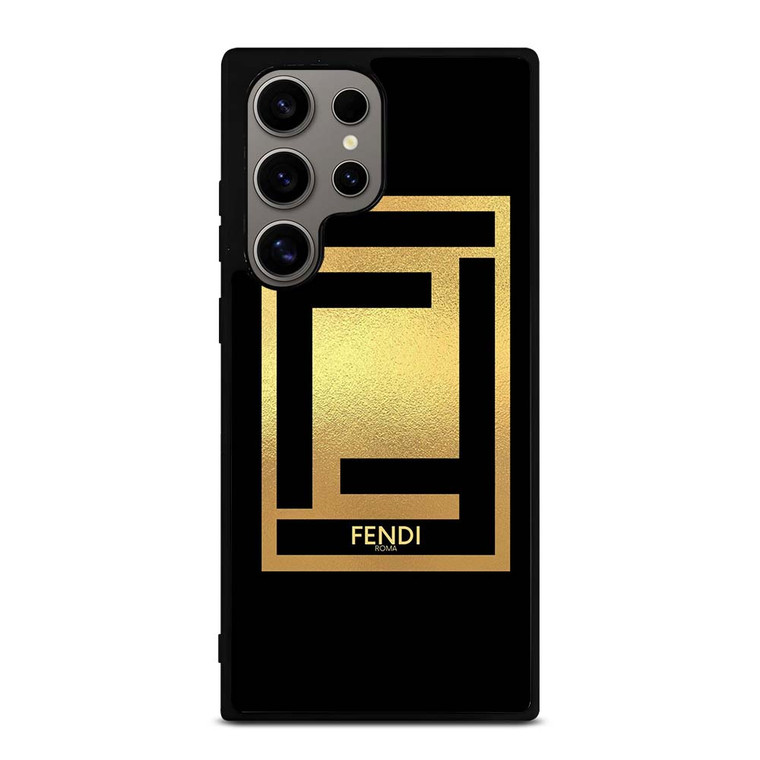 FENDI ROMA LOGO GOLD Samsung Galaxy S24 Ultra Case Cover FENDI ROMA LOGO GOLD Samsung Galaxy S24 Ultra Case Cover