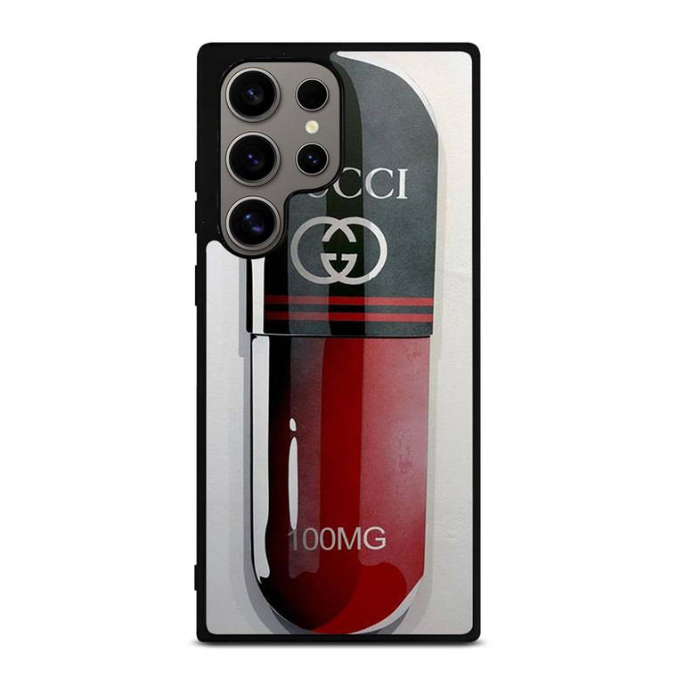GUCCI LOGO 100 MG DRUGS ICON Samsung Galaxy S24 Ultra Case Cover GUCCI LOGO 100 MG DRUGS ICON Samsung Galaxy S24 Ultra Case Cover