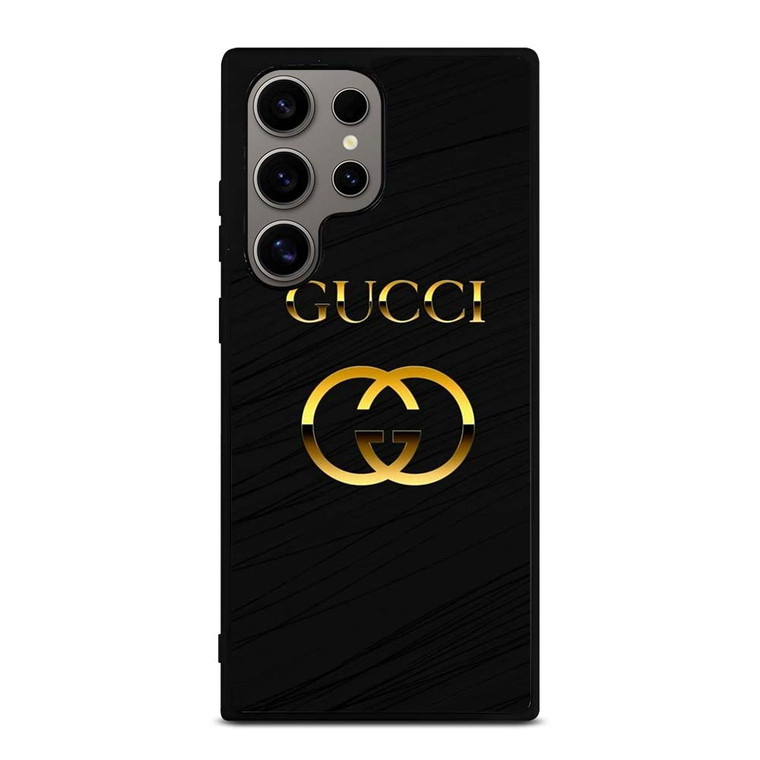 GUCCI LOGO BLACK GOLD EMBLEM Samsung Galaxy S24 Ultra Case Cover GUCCI LOGO BLACK GOLD EMBLEM Samsung Galaxy S24 Ultra Case Cover