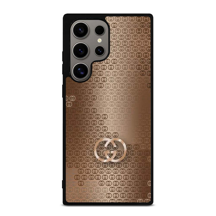 GUCCI LOGO PATTERN GOLD Samsung Galaxy S24 Ultra Case Cover GUCCI LOGO PATTERN GOLD Samsung Galaxy S24 Ultra Case Cover