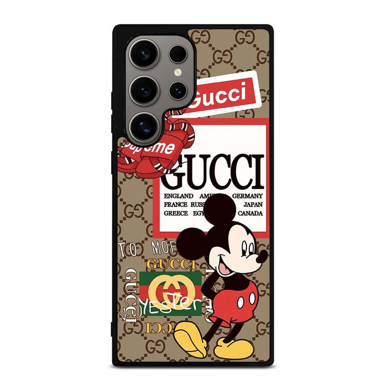GUCCI X SUPREME X DISNEY MICKEY MOUSE ICON Samsung Galaxy S24 Ultra Case Cover GUCCI X SUPREME X DISNEY MICKEY MOUSE ICON Samsung Galaxy S24 Ultra Case Cover
