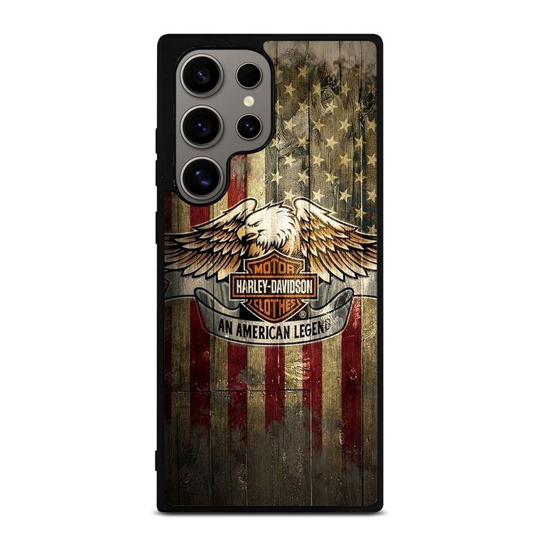HARLEY DAVIDSON AMERICAN LEGEND WOODEN LOGO Samsung Galaxy S24 Ultra Case Cover HARLEY DAVIDSON AMERICAN LEGEND WOODEN LOGO Samsung Galaxy S24 Ultra Case Cover