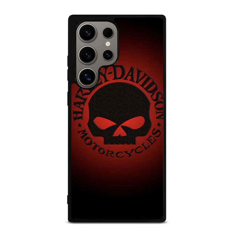 HARLEY DAVIDSON MOTORCYCLES COMPANY SKULL LOGO RED Samsung Galaxy S24 Ultra Case Cover HARLEY DAVIDSON MOTORCYCLES COMPANY SKULL LOGO RED Samsung Galaxy S24 Ultra Case Cover