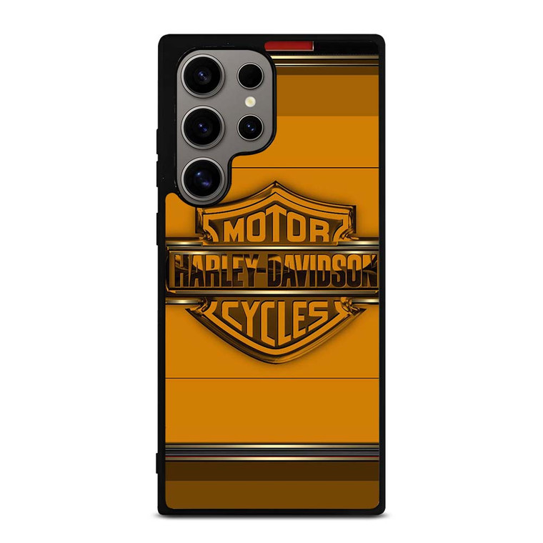 HARLEY DAVIDSON MOTORCYCLES LOGO YELLOW Samsung Galaxy S24 Ultra Case Cover HARLEY DAVIDSON MOTORCYCLES LOGO YELLOW Samsung Galaxy S24 Ultra Case Cover
