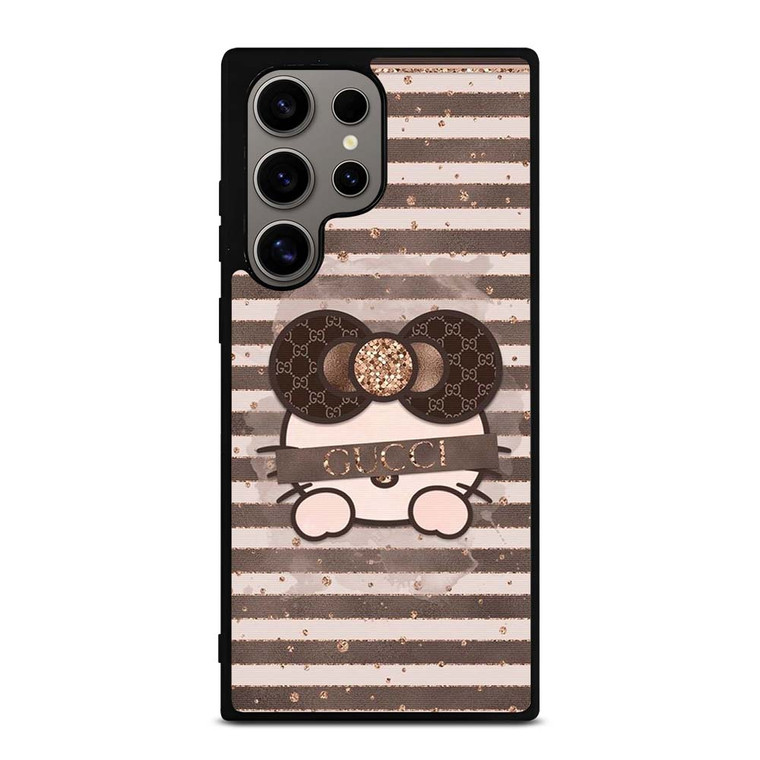 HELLO KITTY BROWN X GUCCI Samsung Galaxy S24 Ultra Case Cover HELLO KITTY BROWN X GUCCI Samsung Galaxy S24 Ultra Case Cover