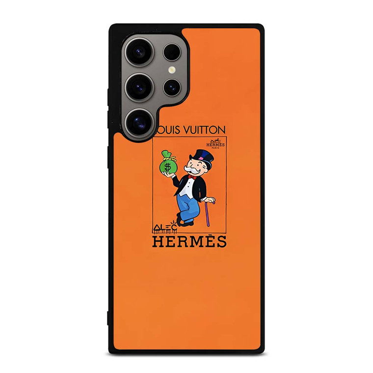 HERMES LOUIS VUITTON LV LOGO MONOPOLI ICON Samsung Galaxy S24 Ultra Case Cover HERMES LOUIS VUITTON LV LOGO MONOPOLI ICON Samsung Galaxy S24 Ultra Case Cover