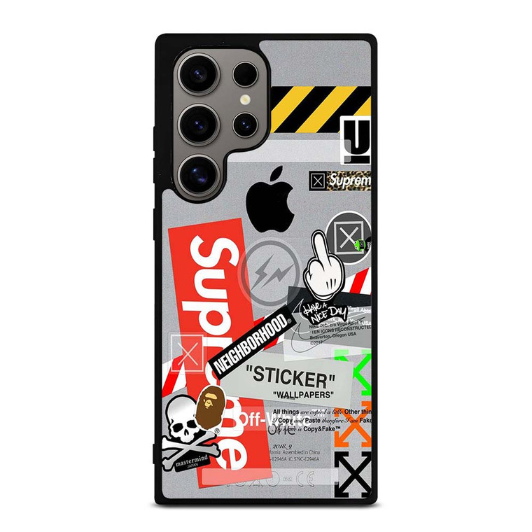 OFF WHITE SUPREME Samsung Galaxy S24 Ultra Case Cover