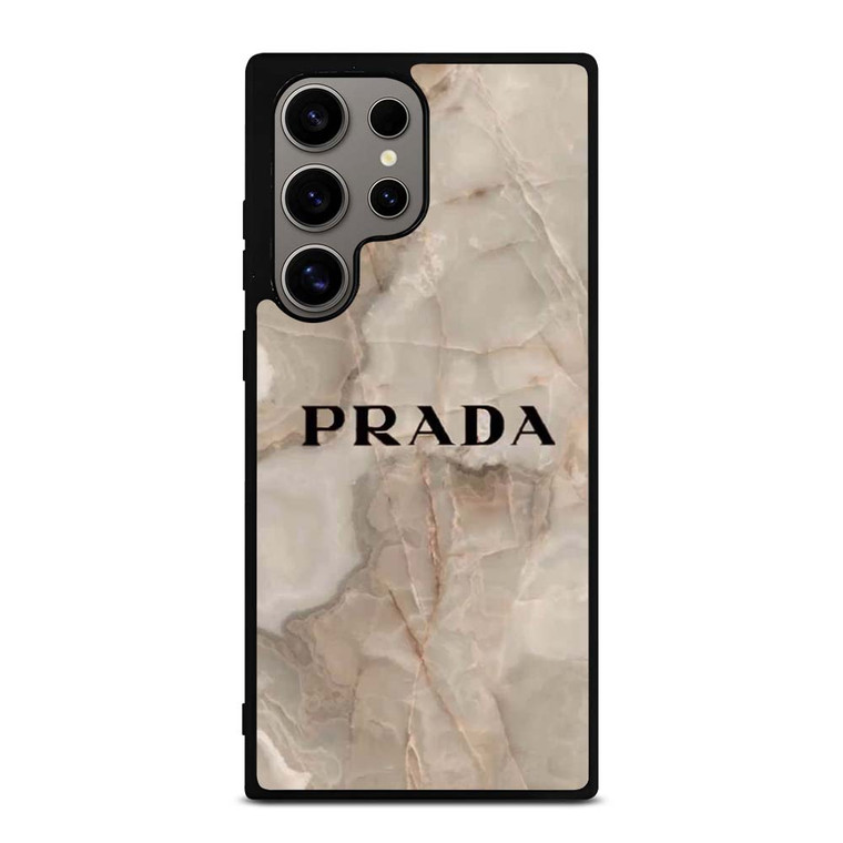PRADA LOGO ICON ON MARBLE Samsung Galaxy S24 Ultra Case Cover