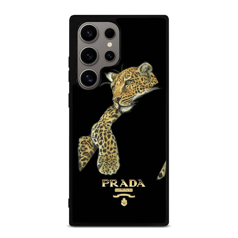 PRADA MILANO LEOPARD Samsung Galaxy S24 Ultra Case Cover