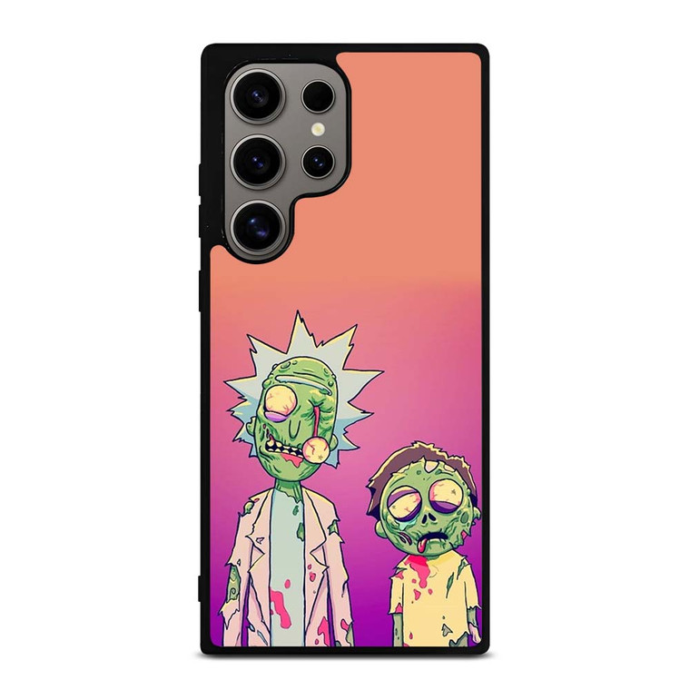 RICK AND MORTY HALLOWEEN ZOMBIES Samsung Galaxy S24 Ultra Case Cover