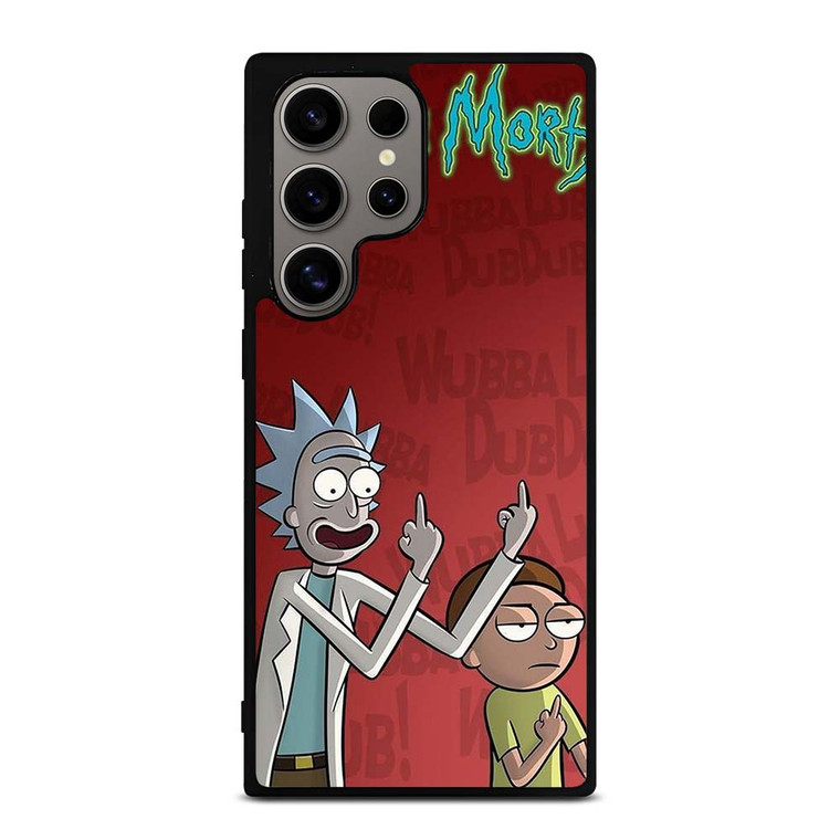 RICK AND MORTY MIDDLE FINGER Samsung Galaxy S24 Ultra Case Cover