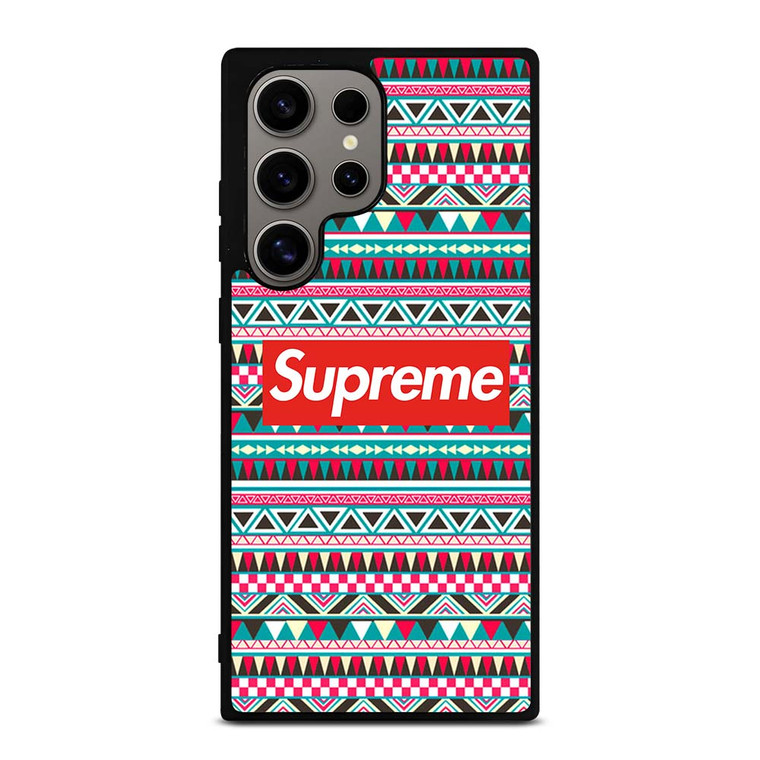 SUPREME AZTEC PATTERN Samsung Galaxy S24 Ultra Case Cover