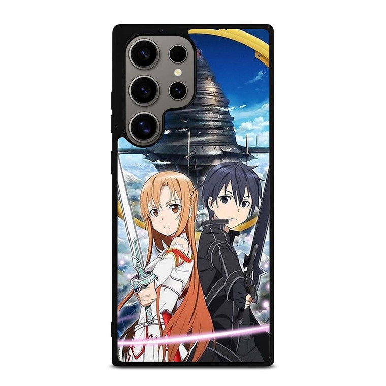 SWORD ART ONLINE KIRITO AND ASUNA SAO Samsung Galaxy S24 Ultra Case Cover