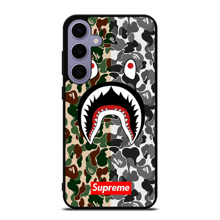 BAPE SHARK SUPREME CAMO 2 Samsung Galaxy S24 Plus Case Cover