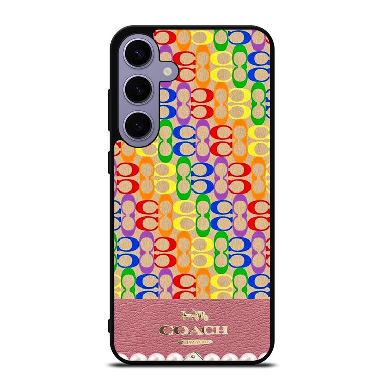 COACH NEW YORK ICON PINK LOGO Samsung Galaxy S24 Plus Case Cover COACH NEW YORK ICON PINK LOGO Samsung Galaxy S24 Plus Case Cover