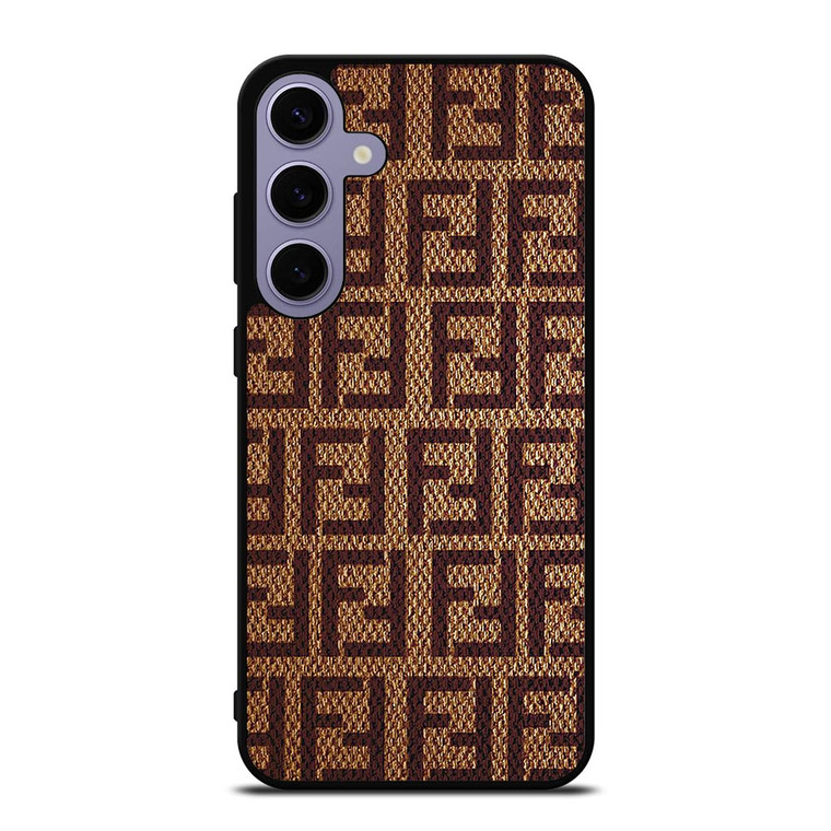 FENDI PATTERN LOGO BROWN Samsung Galaxy S24 Plus Case Cover FENDI PATTERN LOGO BROWN Samsung Galaxy S24 Plus Case Cover