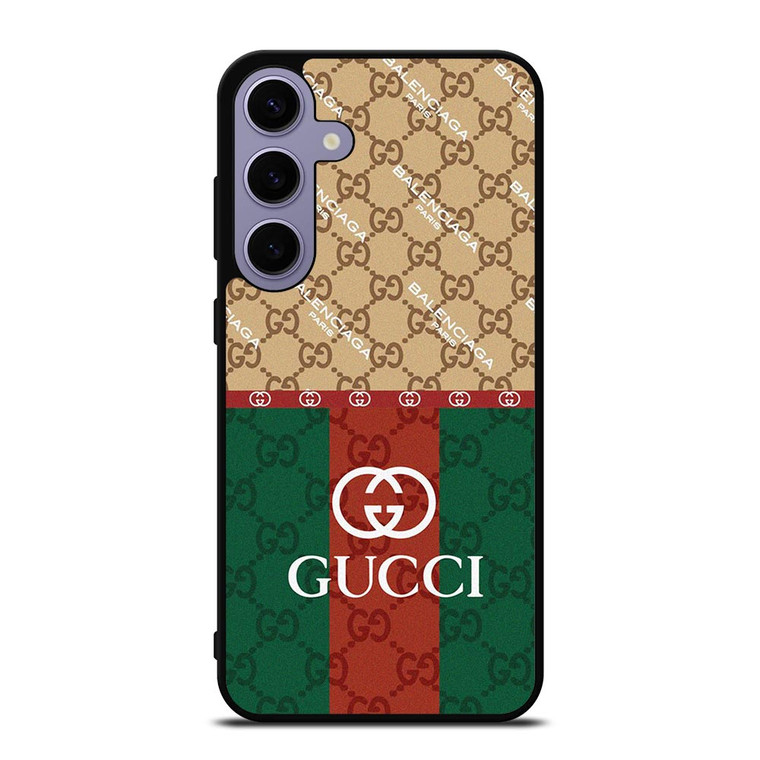GUCCI BALENCIAGA PARIS PATTERN Samsung Galaxy S24 Plus Case Cover GUCCI BALENCIAGA PARIS PATTERN Samsung Galaxy S24 Plus Case Cover