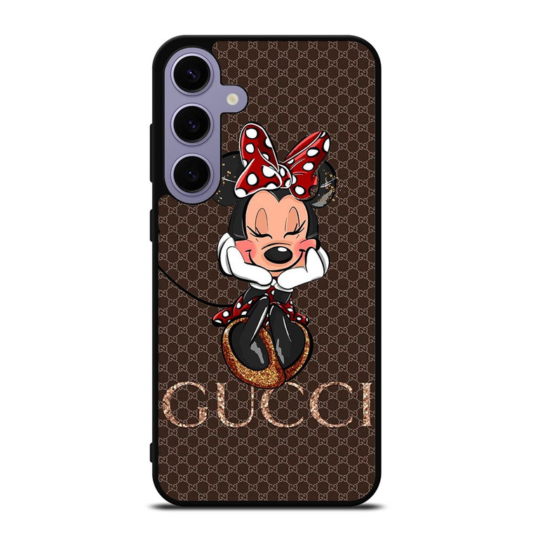 GUCCI LOGO BROWN MINNIE MOUSE DISNEY Samsung Galaxy S24 Plus Case Cover GUCCI LOGO BROWN MINNIE MOUSE DISNEY Samsung Galaxy S24 Plus Case Cover