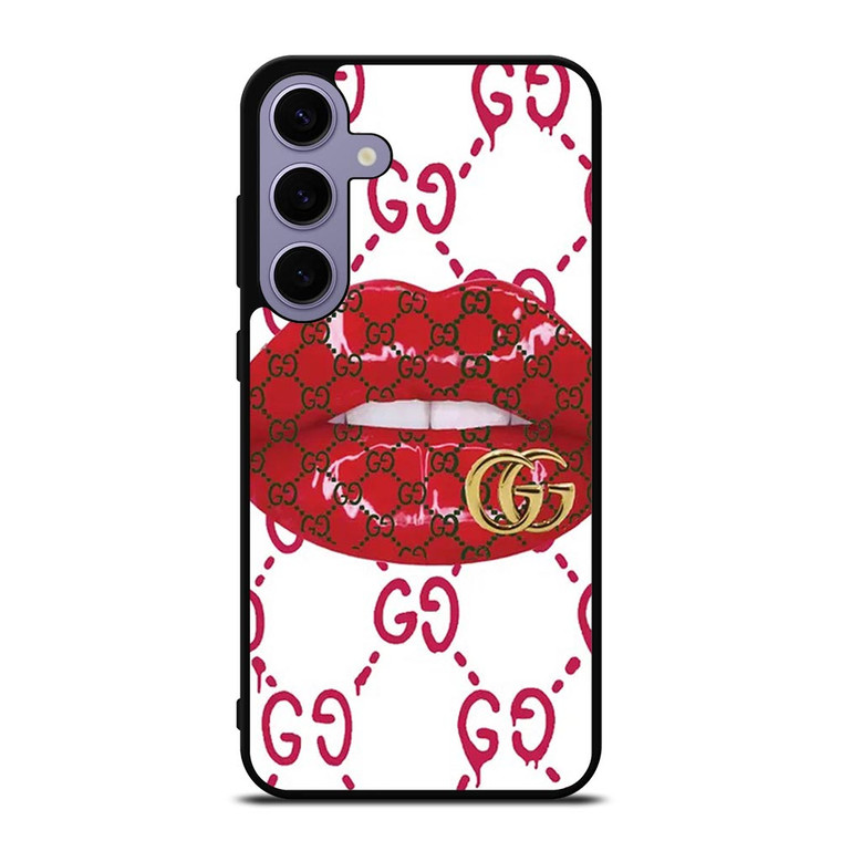 GUCCI LOGO LIPS RED WHITE ICON Samsung Galaxy S24 Plus Case Cover GUCCI LOGO LIPS RED WHITE ICON Samsung Galaxy S24 Plus Case Cover