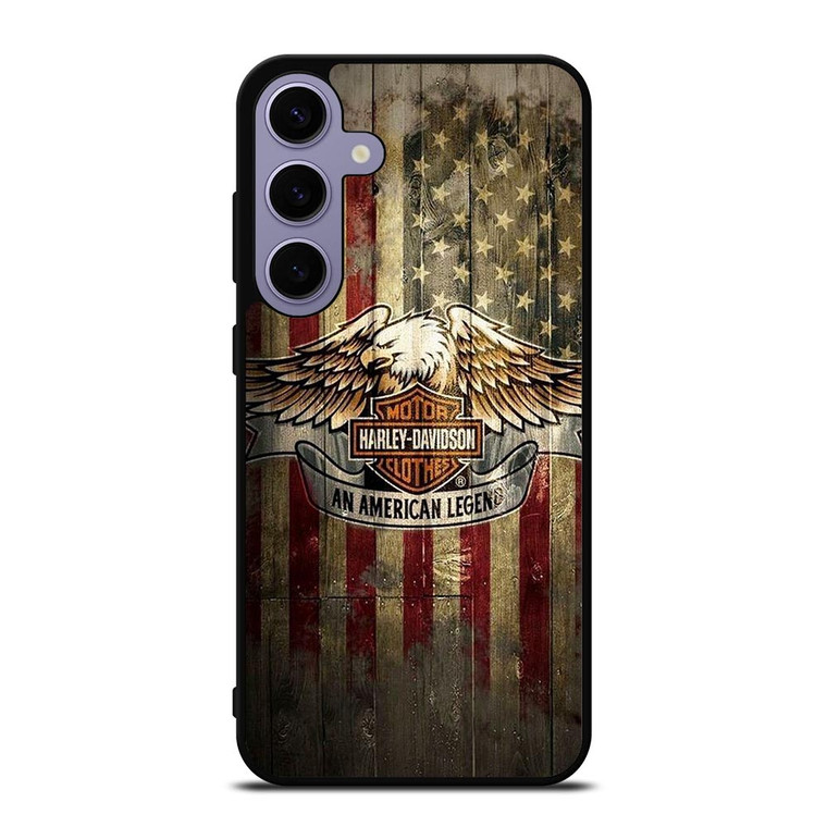 HARLEY DAVIDSON AMERICAN LEGEND WOODEN LOGO Samsung Galaxy S24 Plus Case Cover HARLEY DAVIDSON AMERICAN LEGEND WOODEN LOGO Samsung Galaxy S24 Plus Case Cover